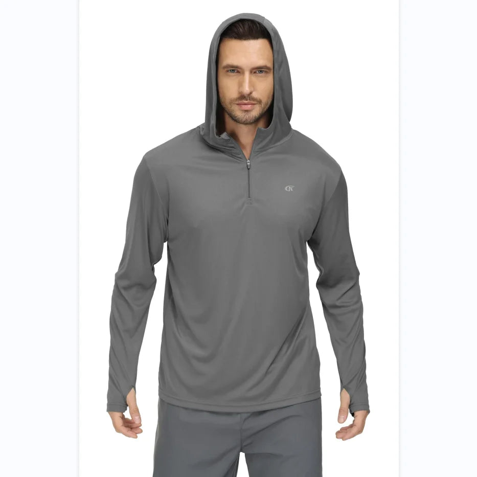 Quick-Dry Rash Guard UPF 50+ Long Sleeve Hoodie
