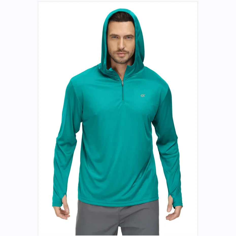 Quick-Dry Rash Guard UPF 50+ Long Sleeve Hoodie