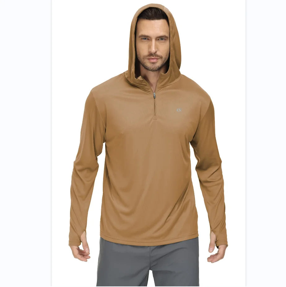 Quick-Dry Rash Guard UPF 50+ Long Sleeve Hoodie